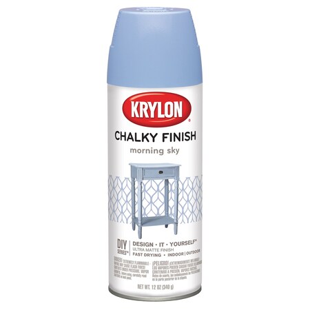Krylon Interior Paint, Matte, Blue, 12 oz K04110007